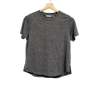 Green Envelope Gray Spacedye Crewneck T-Shirt Medium Minimalist Boho